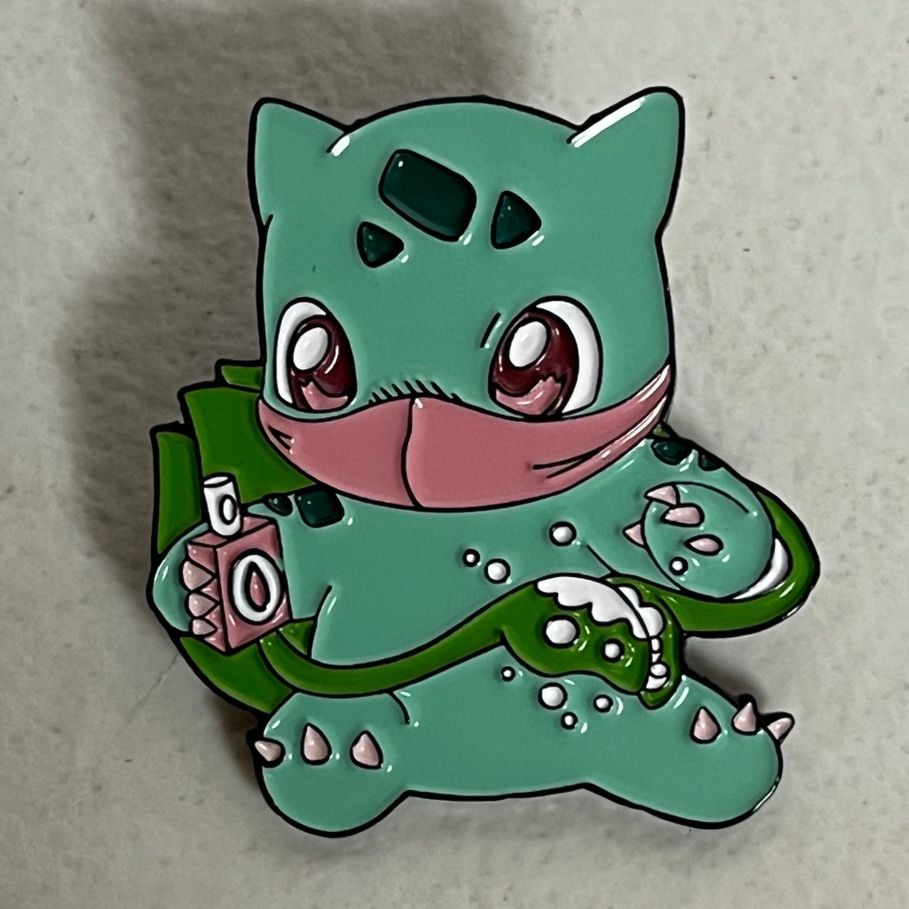 Pokemon Squirtle Sick Enamel Pin Covid Cold Sanitizer Blue